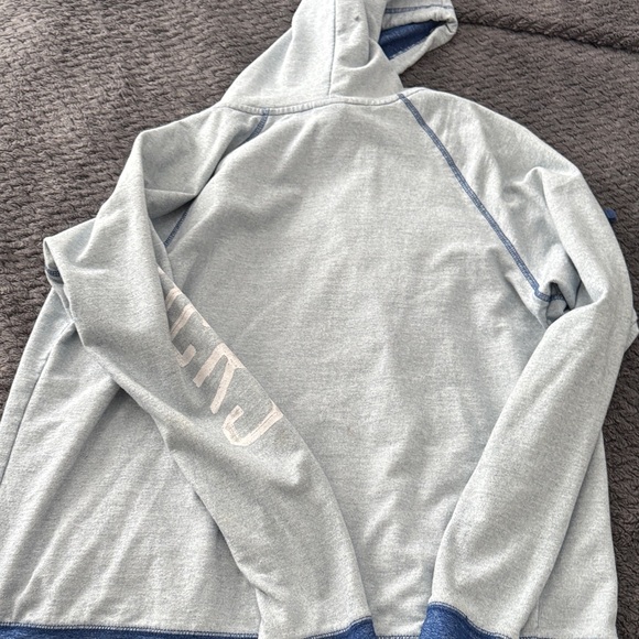 Gray and Blue Women's Hoodie - Picture 4 of 5